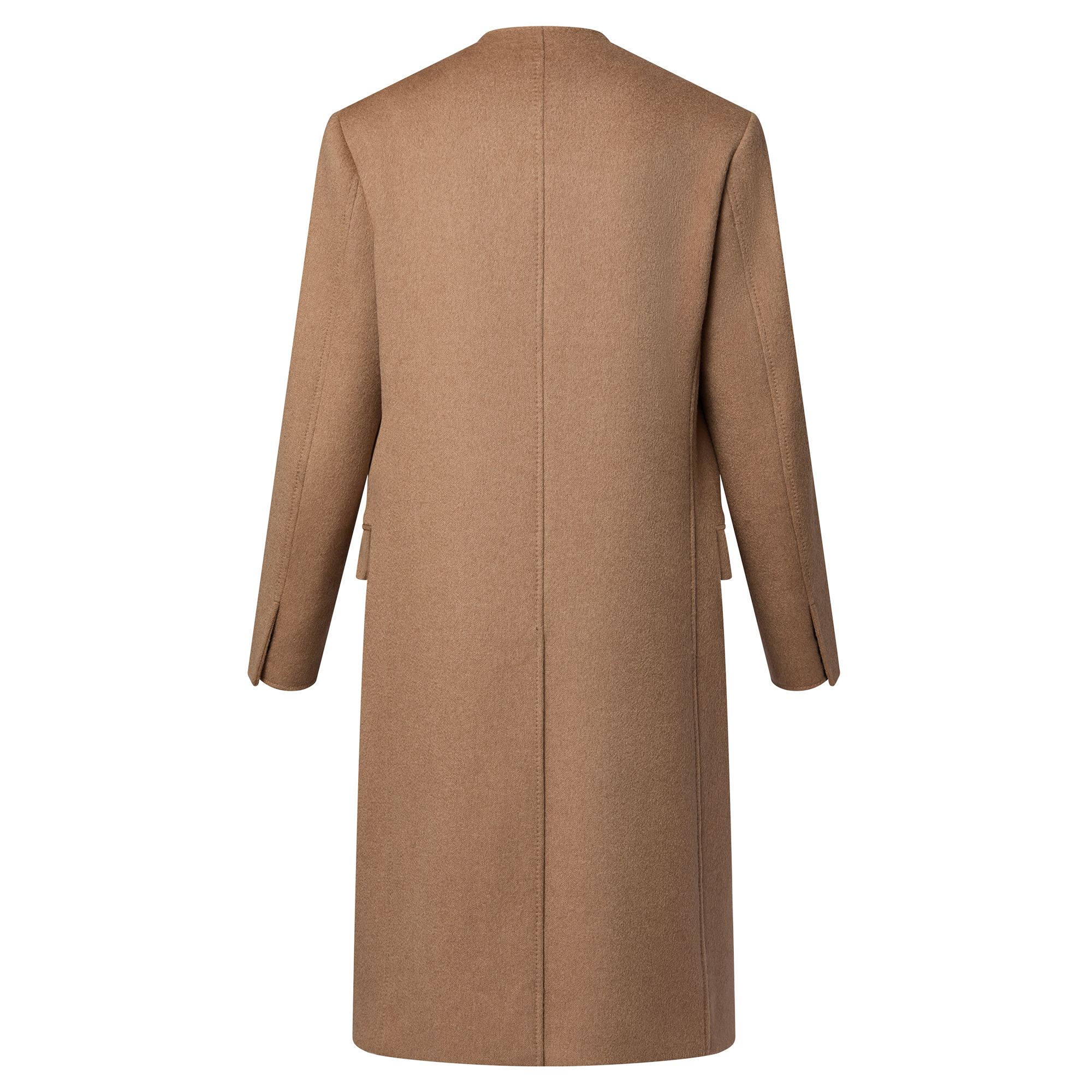 Casaco com Pelos de Camelo e Lapela Arredondada - Ready-to-Wear